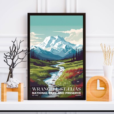 Wrangell-St. Elias National Park and Preserve Poster, Travel Art, Office Poster, Home Decor | S3 - image5